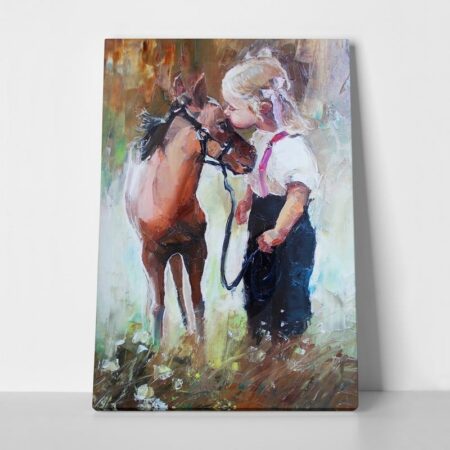 Πίνακας GIRL AND PONY