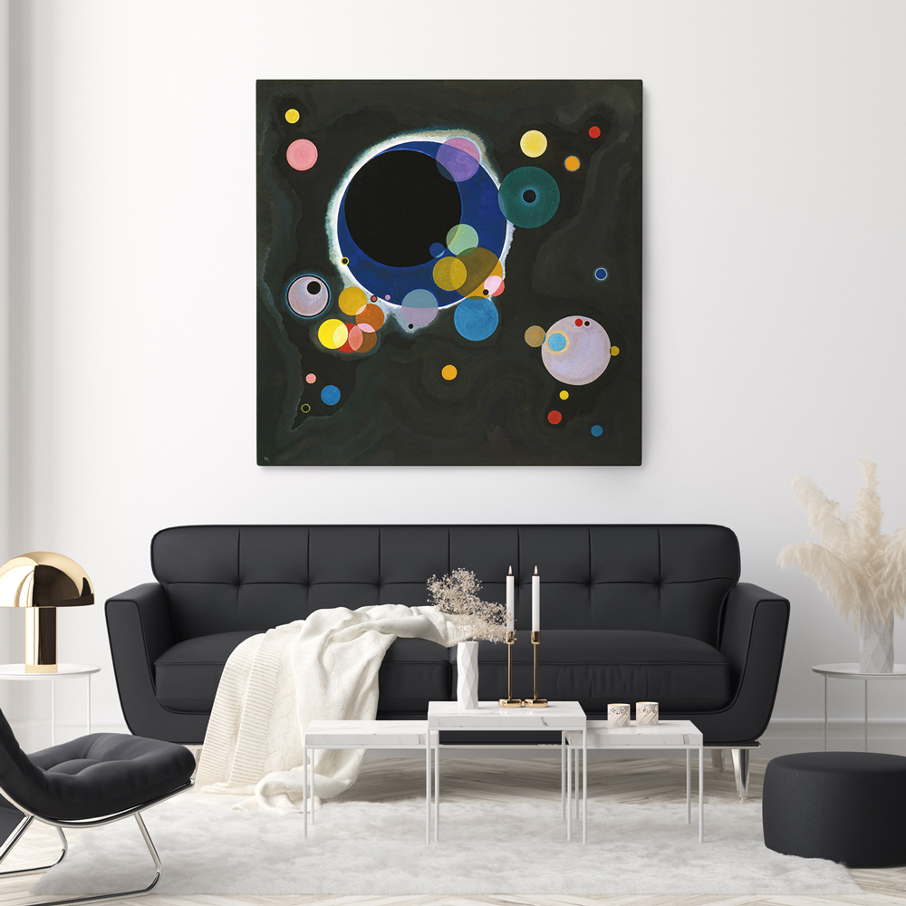 Πίνακας σε καμβά KANDINSKY - SEVERAL CIRCLES