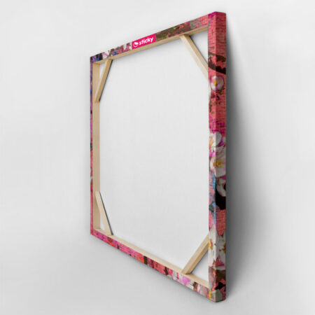 Πίνακας Τετράγωνος PINK BLOSSOMING APPLE - Ανθη Δεντρων Sticky 3