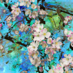Πίνακας Τετράγωνος TURQOISE BLOSSOM