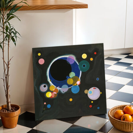 Πίνακας σε καμβά KANDINSKY - SEVERAL CIRCLES - Wassily Kandinsky