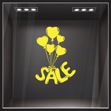 Αυτοκολλητο Εκπτωσεων BALLOON SALES - Αγίου Βαλεντίνου Sticky 5