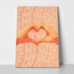 Πινακας σε καμβά BE MY VALENTINE