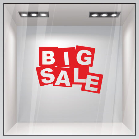 Αυτοκολλητο Εκπτωσεων BIG SALE - Αυτοκόλλητα εκπτώσεων