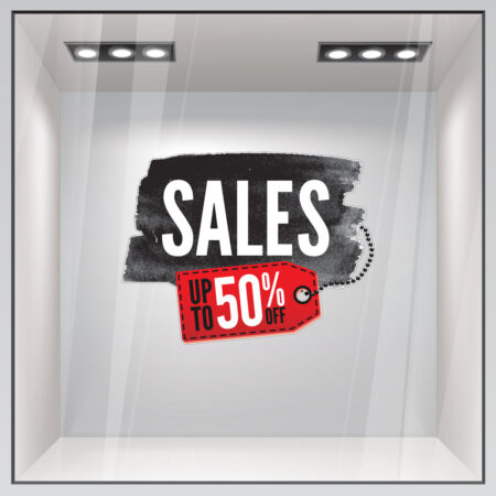Αυτοκολλητο Εκπτωσεων SALES C59 - Αυτοκόλλητα εκπτώσεων Sticky 1