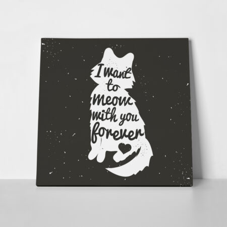 Πίνακας σε καμβά CAT FOREVER - Γατες
