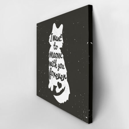 Πίνακας σε καμβά CAT FOREVER - Γατες Sticky 2
