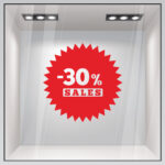 Αυτοκολλητο Εκπτωσεων SALES 49