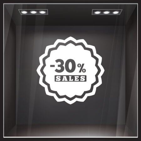 Αυτοκολλητο Εκπτωσεων SALES 50 - Αυτοκόλλητα εκπτώσεων Sticky 1