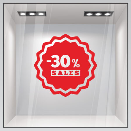 Αυτοκολλητο Εκπτωσεων SALES 50 - Αυτοκόλλητα εκπτώσεων Sticky 2