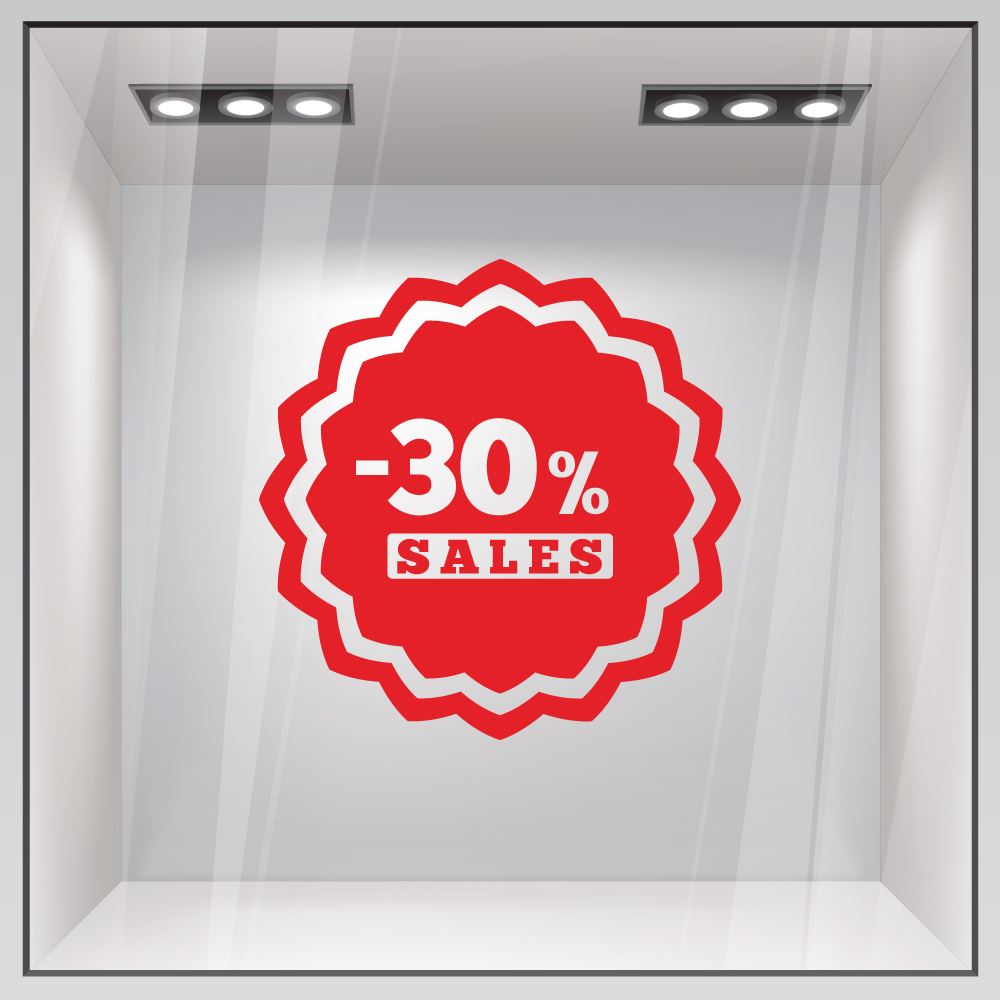 Αυτοκολλητο Εκπτωσεων SALES 50