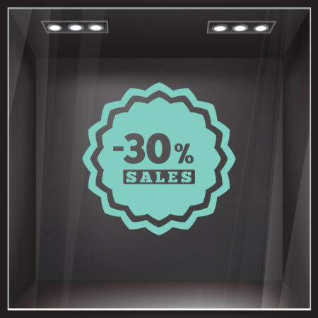 Αυτοκολλητο Εκπτωσεων SALES 50 - Αυτοκόλλητα εκπτώσεων Sticky 3