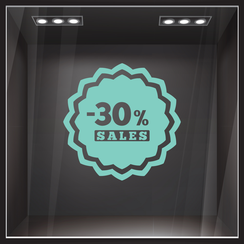 Αυτοκολλητο Εκπτωσεων SALES 50