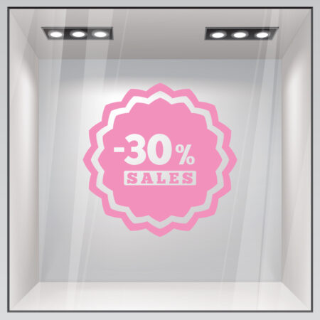 Αυτοκολλητο Εκπτωσεων SALES 50 - Αυτοκόλλητα εκπτώσεων Sticky 4