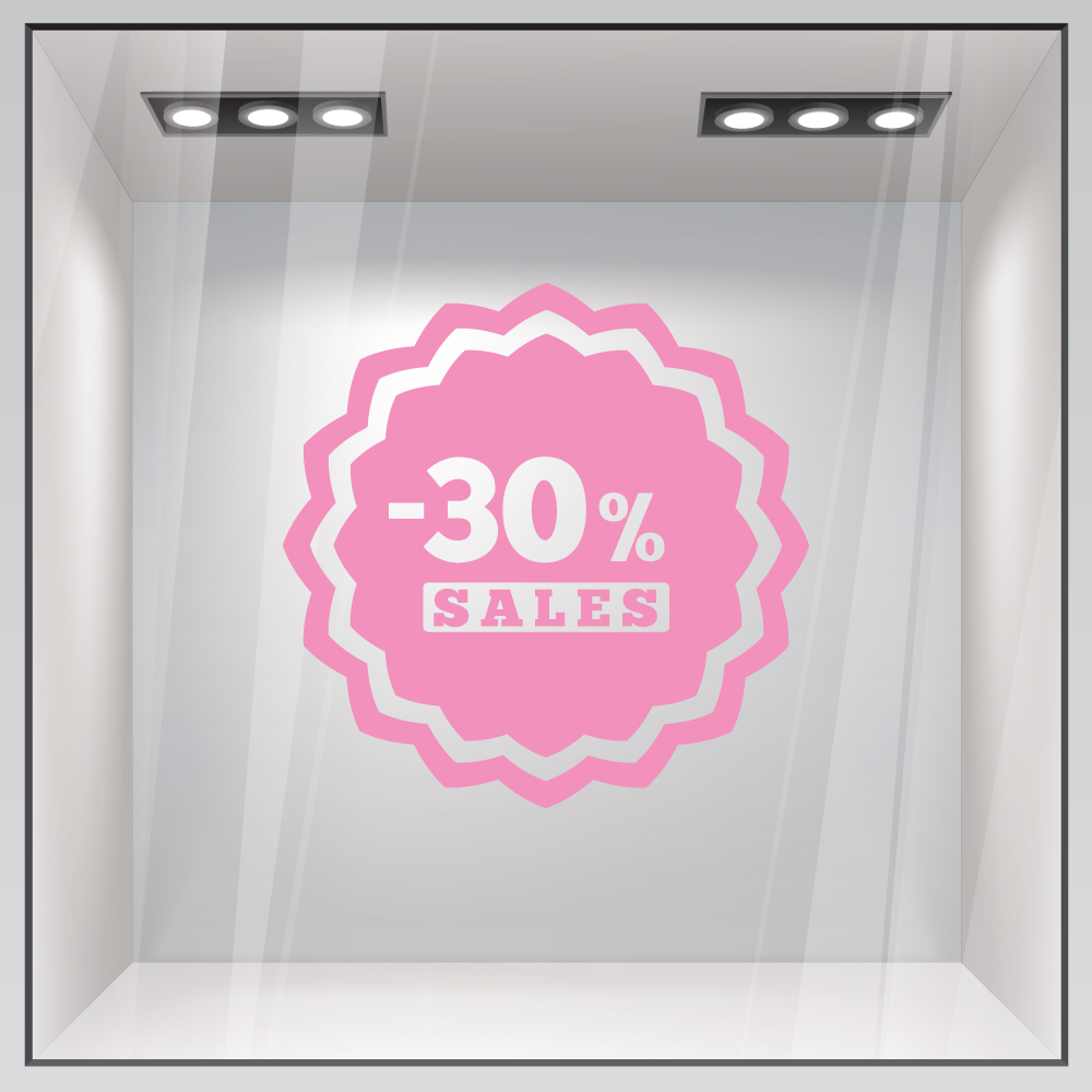 Αυτοκολλητο Εκπτωσεων SALES 50