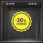 Αυτοκολλητο Εκπτωσεων SALES 50