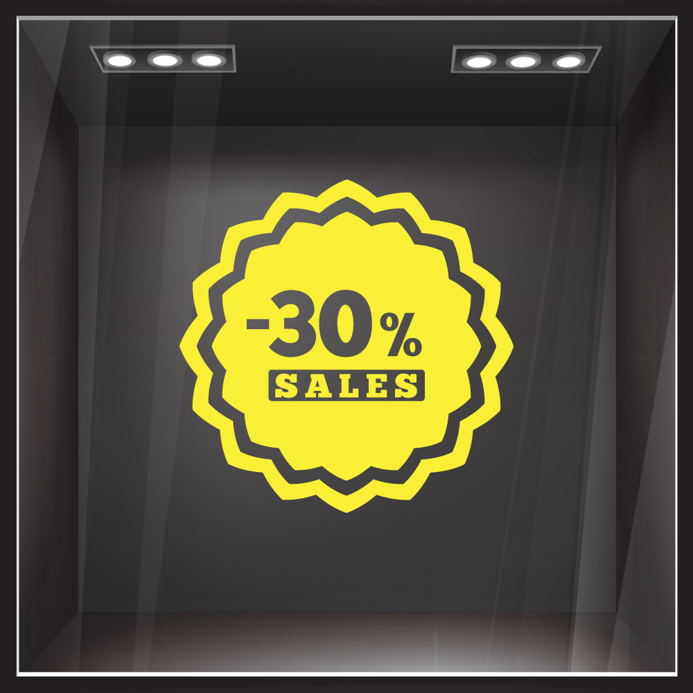 Αυτοκολλητο Εκπτωσεων SALES 50