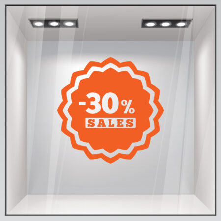 Αυτοκολλητο Εκπτωσεων SALES 50 - Αυτοκόλλητα εκπτώσεων