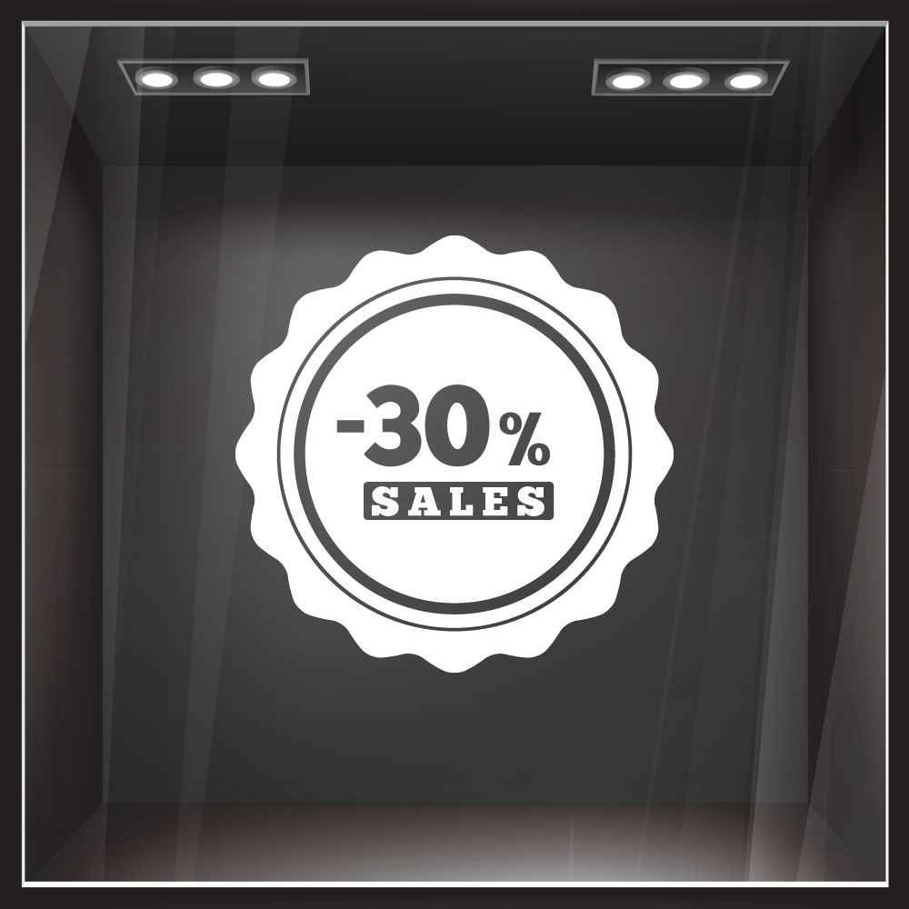 Αυτοκολλητο Εκπτωσεων SALES 51