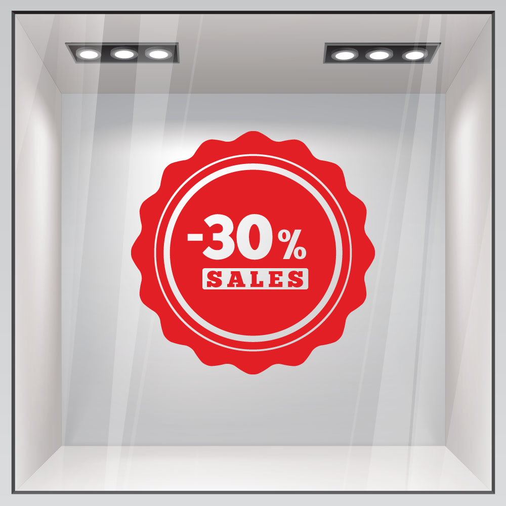 Αυτοκολλητο Εκπτωσεων SALES 51