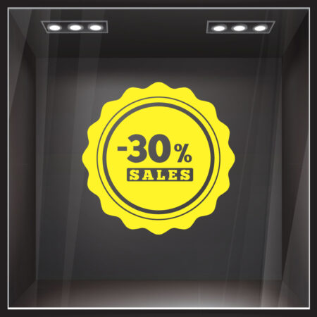 Αυτοκολλητο Εκπτωσεων SALES 51 - Αυτοκόλλητα εκπτώσεων Sticky 3