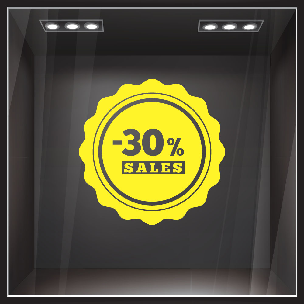 Αυτοκολλητο Εκπτωσεων SALES 51