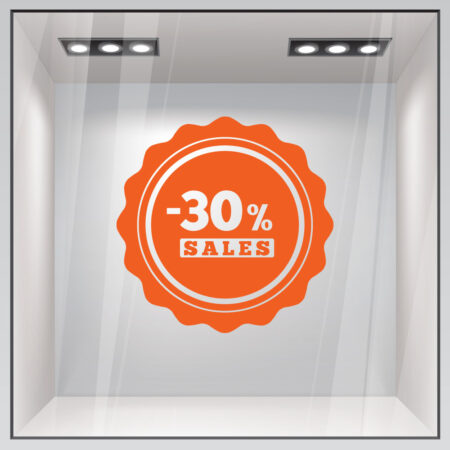 Αυτοκολλητο Εκπτωσεων SALES 51 - Αυτοκόλλητα εκπτώσεων Sticky 2