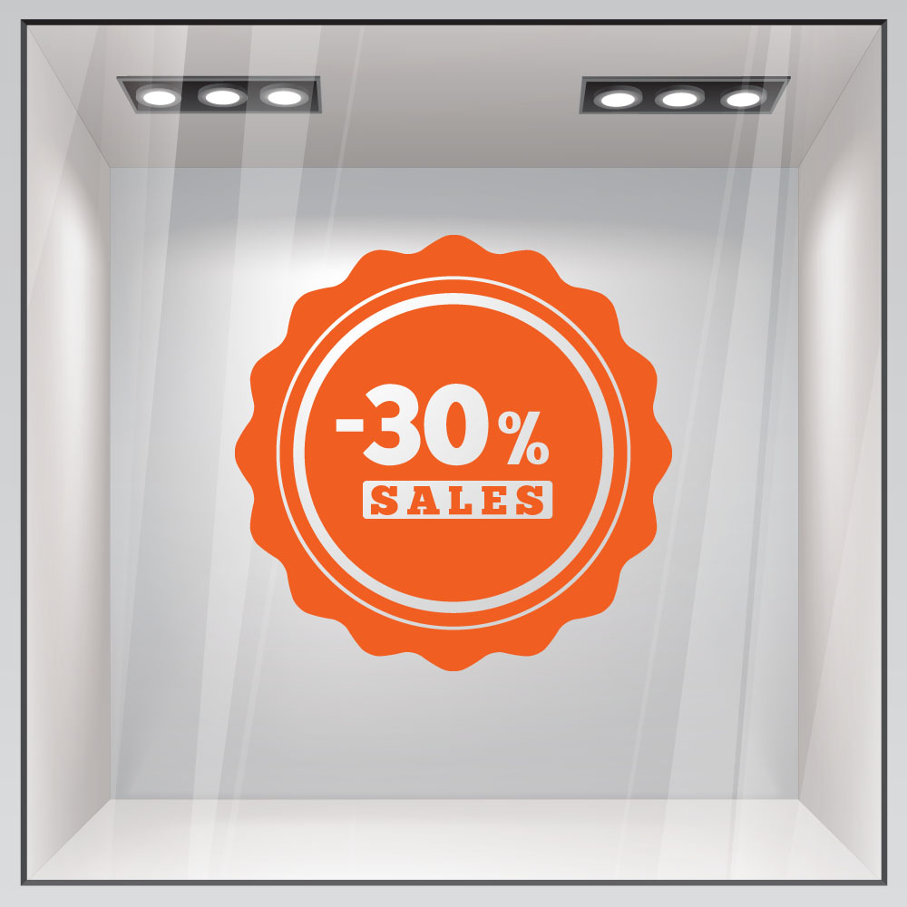 Αυτοκολλητο Εκπτωσεων SALES 51