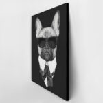 Πινακας σε καμβά FRENCH BULLDOG DOG IN BLACK