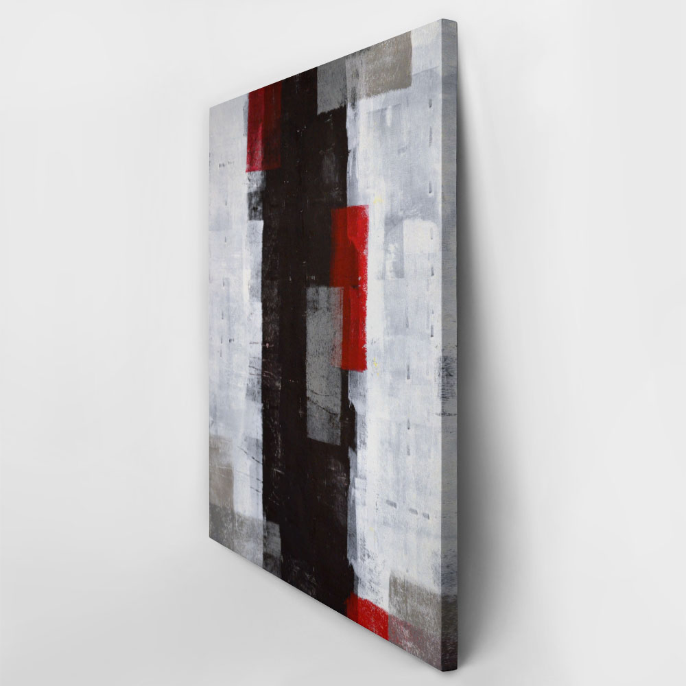 Πινακας σε καμβά GREY ABSTRACT