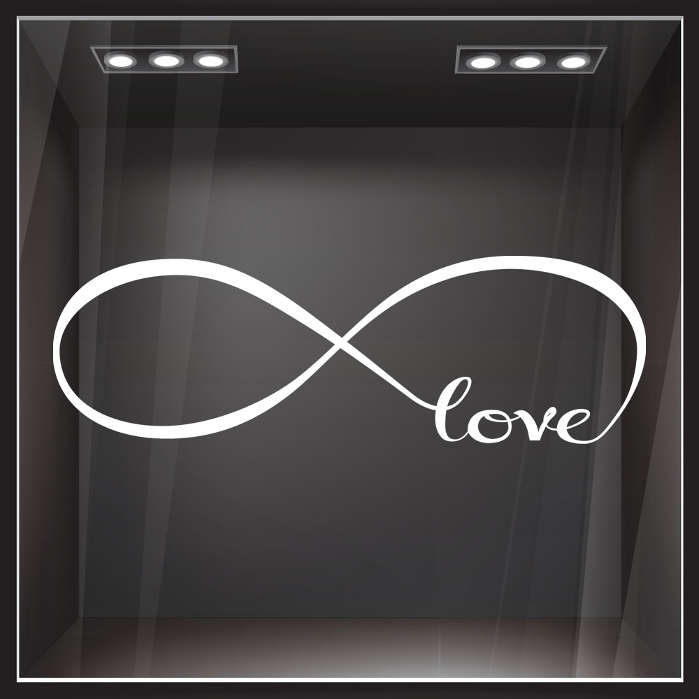 Αυτοκόλλητο βιτρίνας INFINITE LOVE