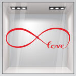 Αυτοκόλλητο βιτρίνας INFINITE LOVE