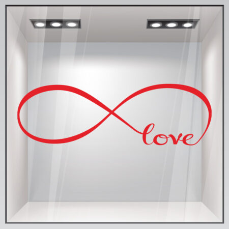 Αυτοκόλλητο βιτρίνας INFINITE LOVE