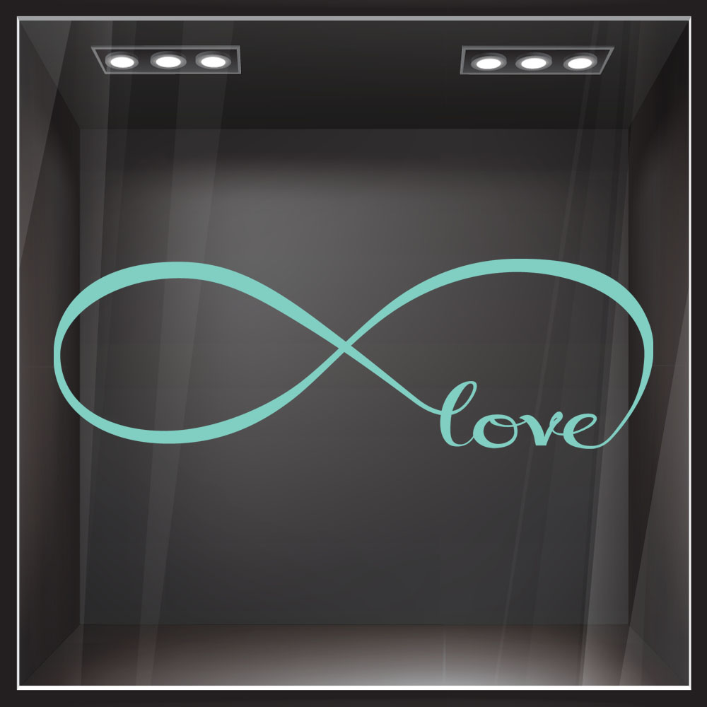 Αυτοκόλλητο βιτρίνας INFINITE LOVE