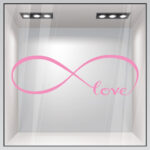 Αυτοκόλλητο βιτρίνας INFINITE LOVE