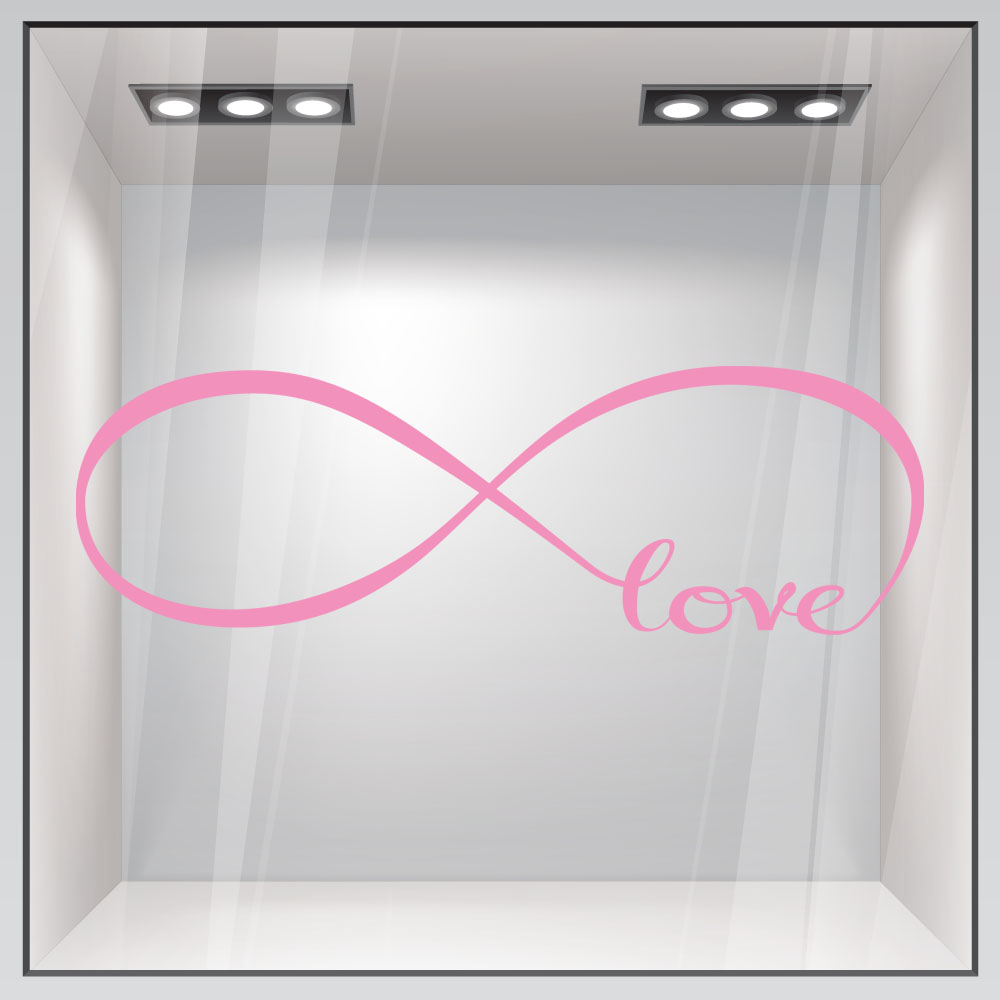 Αυτοκόλλητο βιτρίνας INFINITE LOVE
