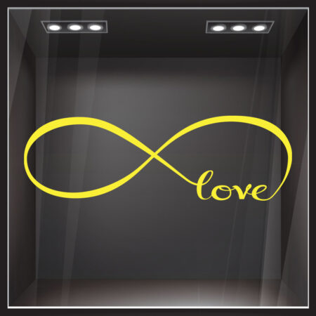 Αυτοκόλλητο βιτρίνας INFINITE LOVE -  Sticky 4