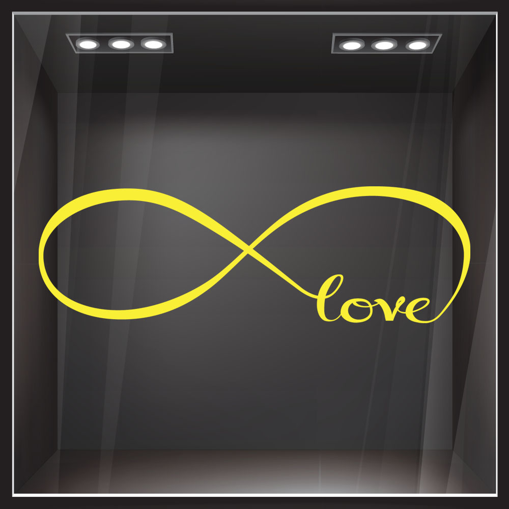 Αυτοκόλλητο βιτρίνας INFINITE LOVE