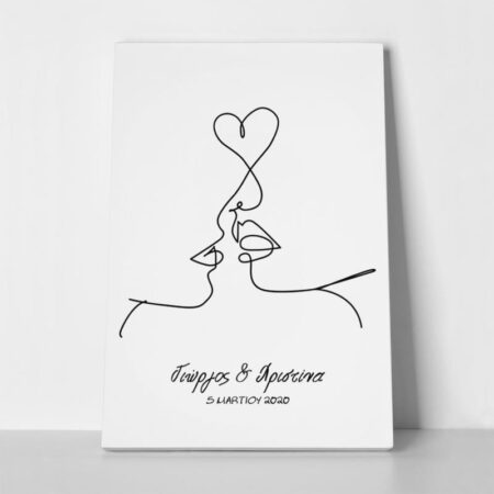 Πινακας σε καμβά LINE FACES VALENTINE - Αγαπη - Ερωτας Sticky 1