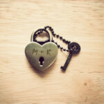 Τετράγωνος Πίνακας LOCK YOUR LOVE