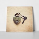 Τετράγωνος Πίνακας LOCK YOUR LOVE