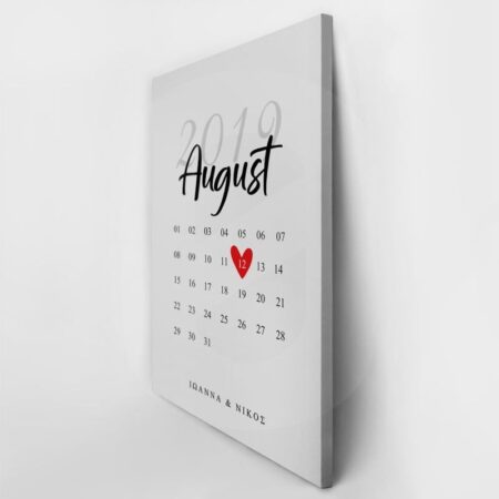 Πίνακας σε καμβά LOVE CALENDAR - Αγαπη - Ερωτας Sticky 3