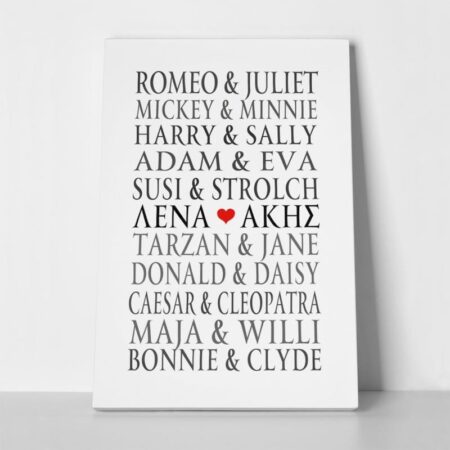Πινακας σε καμβά LOVE COUPLES - Αγαπη - Ερωτας Sticky 1