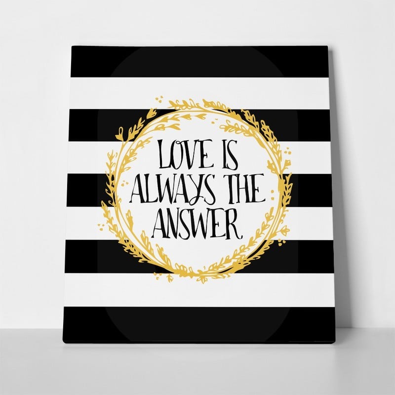 Πίνακας Τετράγωνος LOVE IS THE ANSWER
