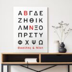 Πινακας σε καμβά LOVE LETTERS