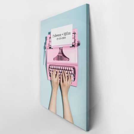 Πίνακας σε καμβά LOVE TYPEWRITER - Αγαπη - Ερωτας Sticky 3