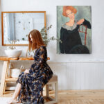 Πινακας σε καμβά MODIGLIANI - WOMAN WITH RED HAIR