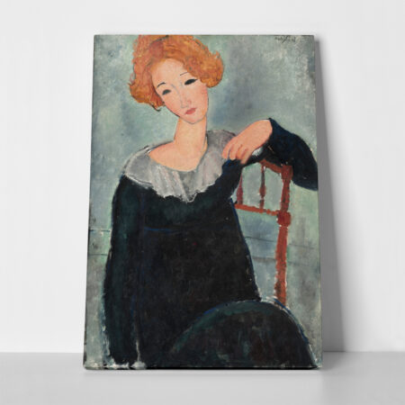 Πινακας σε καμβά MODIGLIANI - WOMAN WITH RED HAIR - Modigliani Amedeo Sticky 1