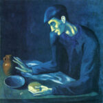 Πίνακας Τετράγωνος PICASSO - BREAKFAST OF A BLIND MAN