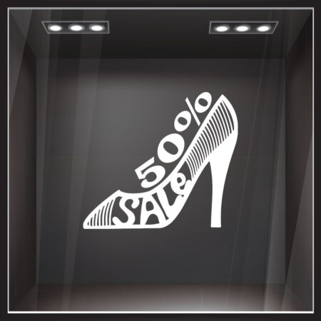 Αυτοκολλητο εκπτωσεων SALE SHOE - Αυτοκόλλητα εκπτώσεων